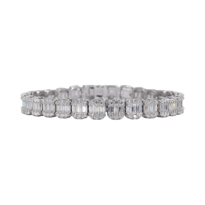 Baguette Bracelet VVS Moissanite Diamonds