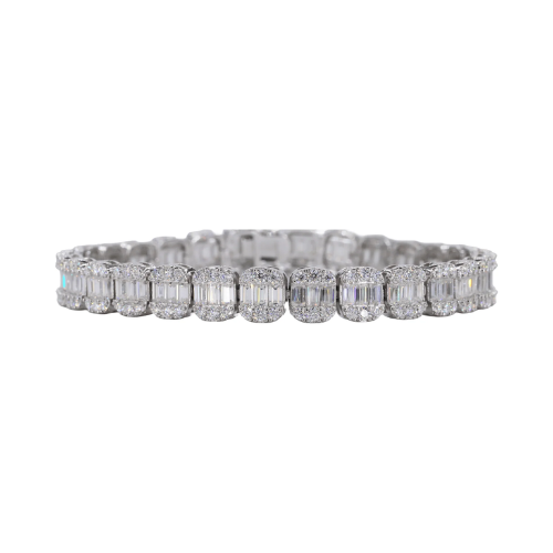 Baguette Bracelet VVS Moissanite Diamonds