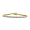 Gold 3MM Tennis Bracelet VVS Moissanite Diamonds