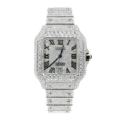 41MM Moissanite Diamond Watch 20CT