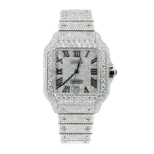 41MM Moissanite Diamond Watch 20CT