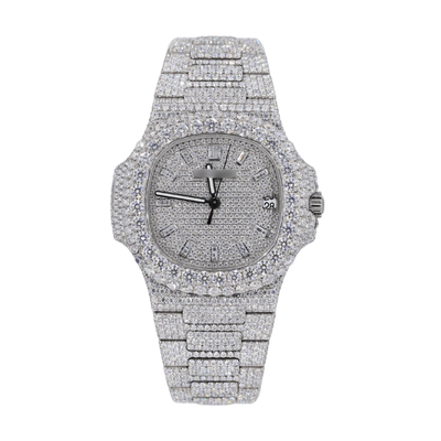 41MM Moissanite Diamond Watch 20CT