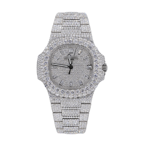 41MM Moissanite Diamond Watch 20CT