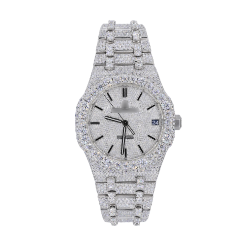 41MM Moissanite Diamond Watch 20CT