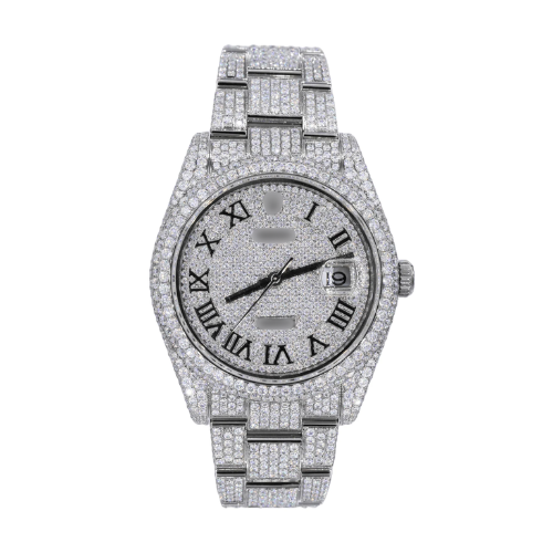 41MM Moissanite Diamond Watch 20CT
