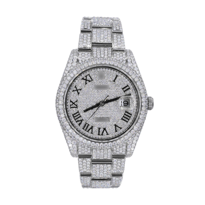 41MM Moissanite Diamond Watch 20CT