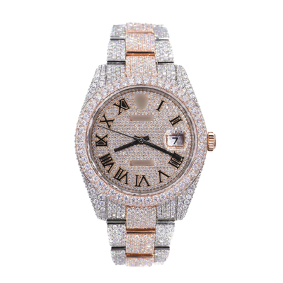 41MM Moissanite Diamond Watch 20CT