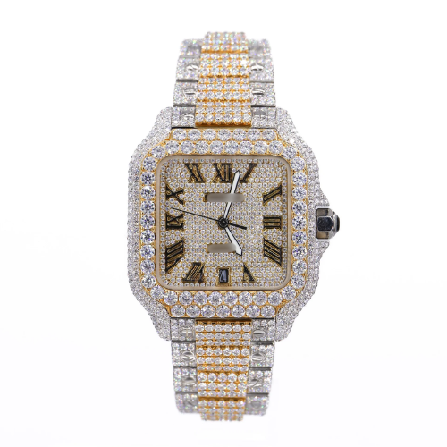41MM Moissanite Diamond Watch 20CT
