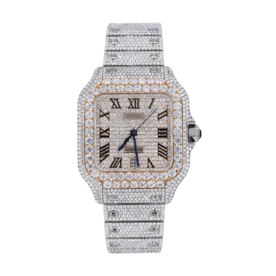 41MM Moissanite Diamond Watch 20CT