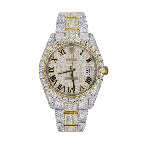 41MM Moissanite Diamond Watch 20CT