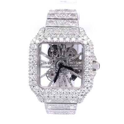 41MM Moissanite Diamond Watch 20CT