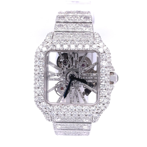 41MM Moissanite Diamond Watch 20CT
