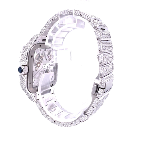 41MM Moissanite Diamond Watch 20CT