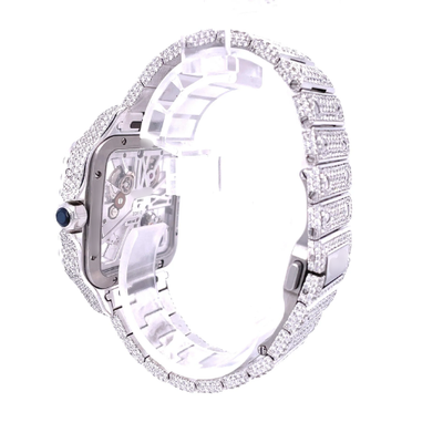 41MM Moissanite Diamond Watch 20CT
