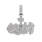 Allah Islamic Baguette VVS Moissanite Diamond Pendant